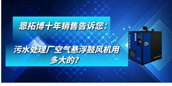 污水處理廠空氣懸浮鼓風(fēng)機(jī)用多大的？